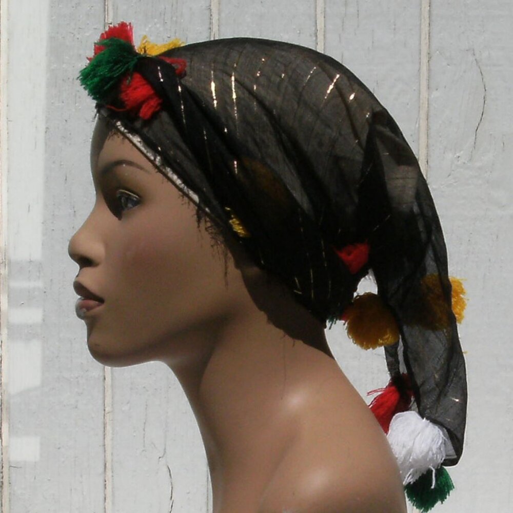 Handmade Egyptian Black Bandana